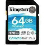 KINGSTON 64GB SDXC Canvas Go Plus 170R C10 UHS-I U3 V30