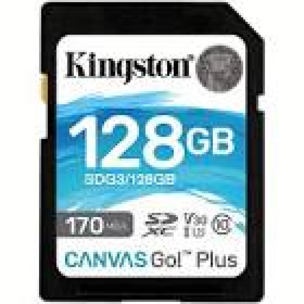 KINGSTON 128GB SDXC Canvas Go Plus Gen4 200MB/s C10 UHS-I U3 V30