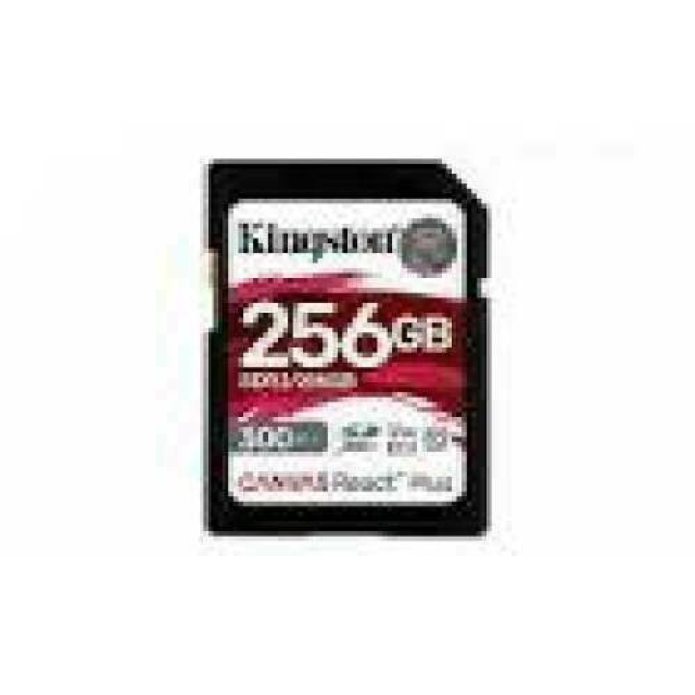 KINGSTON 256GB Canvas React Plus SDXC UHS-II 300R/260W U3 V90 for Full HD/4K/8K