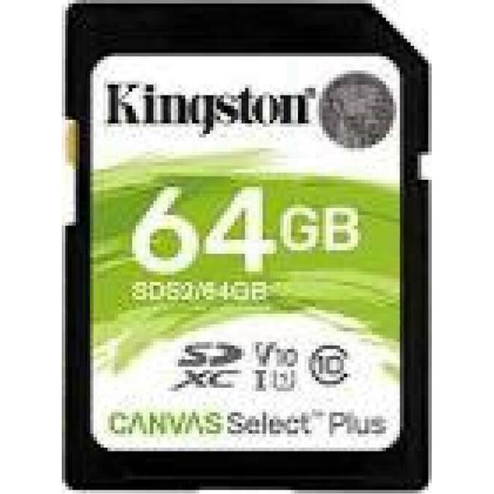 KINGSTON 64GB SDXC Canvas Select Plus 100R C10 UHS-I U1 V10