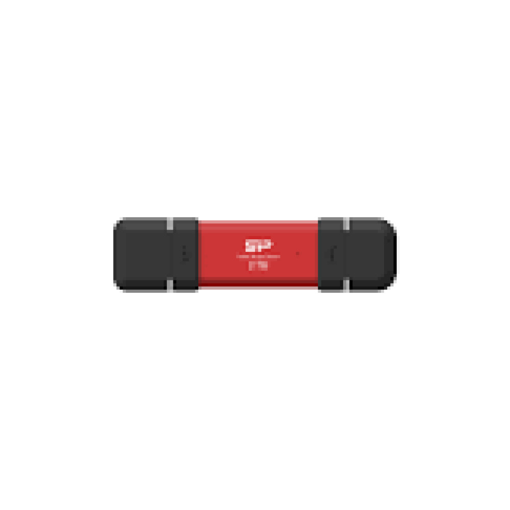 SILICON POWER DS72 1TB External SSD USB-A USB-C 1050/850MB/s Red