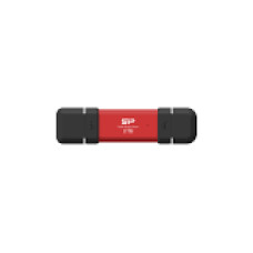 SILICON POWER DS72 1TB External SSD USB-A USB-C 1050/850MB/s Red