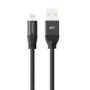 SILICON POWER Cable USB - Lightning LK35AL 1M Mfi Nylon oplot Black