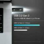 SILICON POWER MS60 500GB USB 3.2 Gen2 600/500 MB/s External SSD Blue