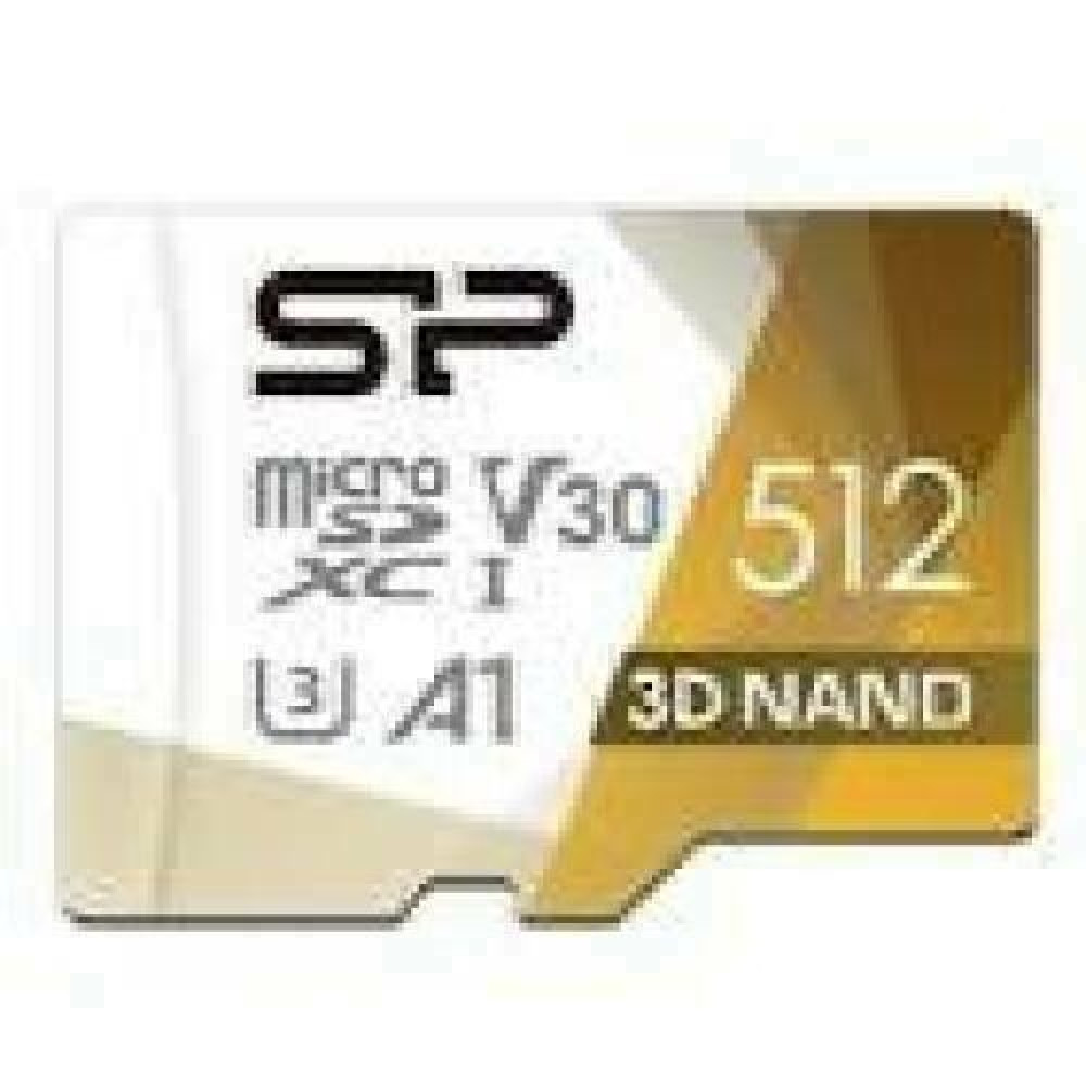 SILICON POWER memory card Superior Pro Micro SDXC 512GB UHS-I U3 V30 +adapter