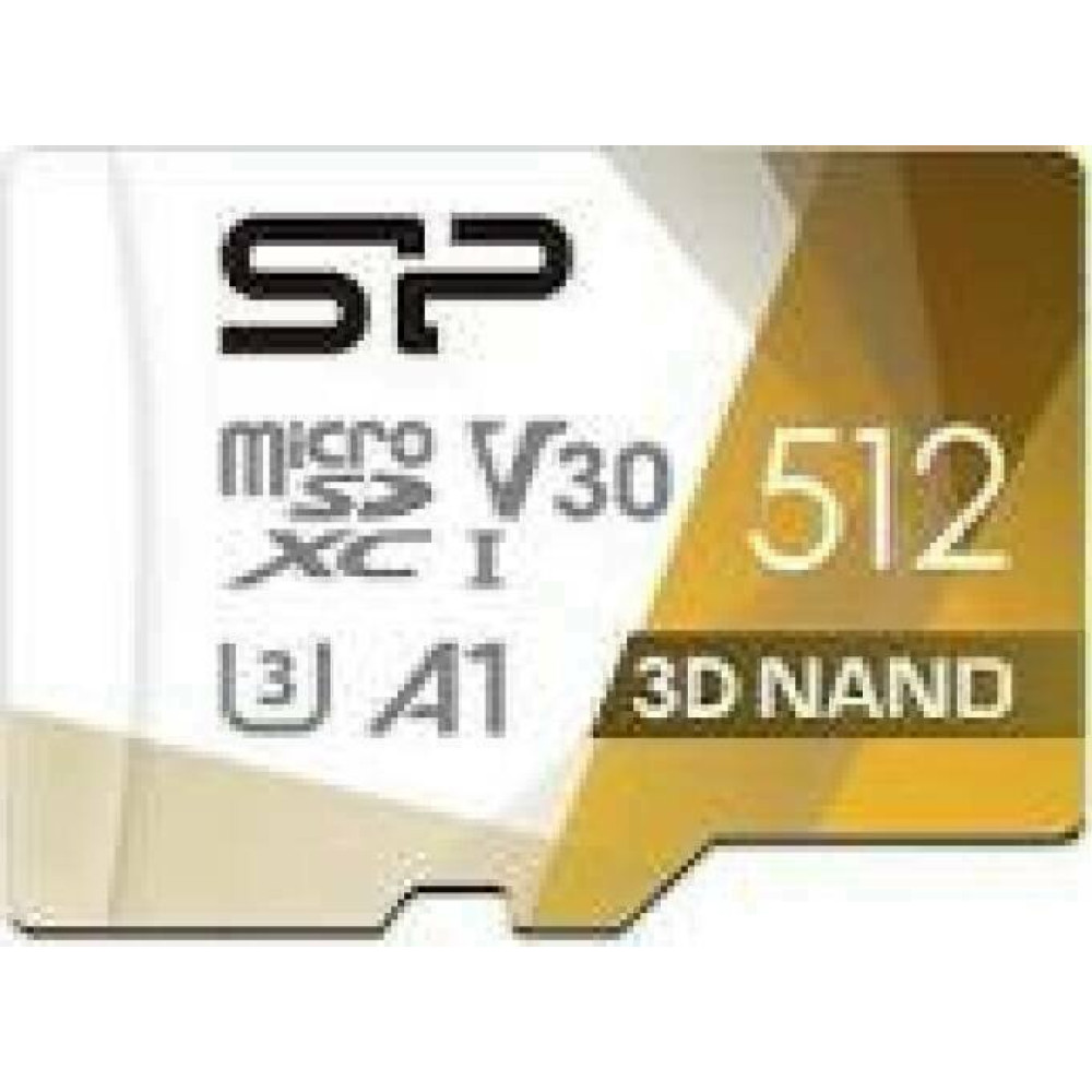 SILICON POWER memory card Superior Pro Micro SDXC 512GB UHS-I U3 V30 +adapter