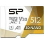 SILICON POWER memory card Superior Pro Micro SDXC 512GB UHS-I U3 V30 +adapter