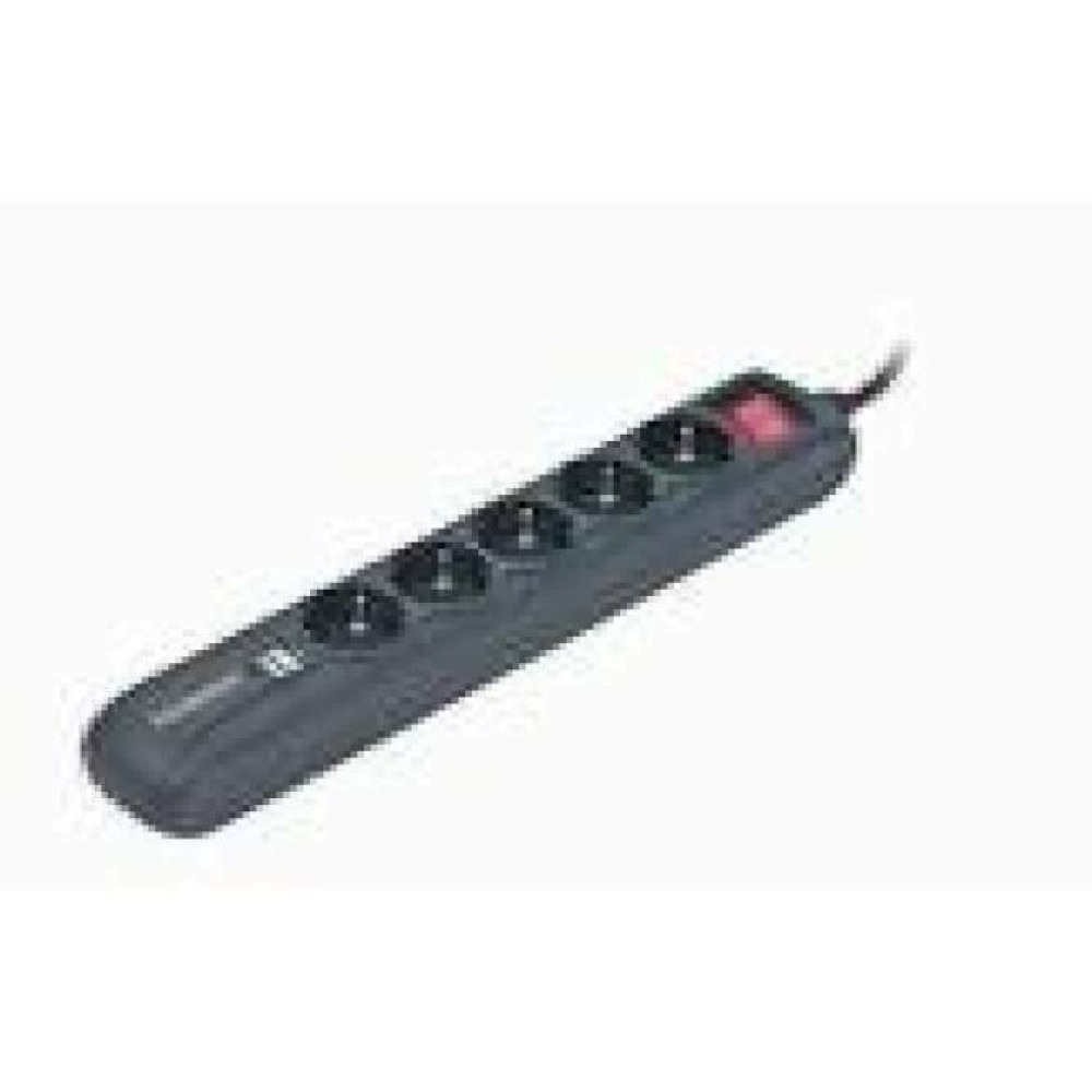 ENERGENIE Power Strip 5 sockets incl 2 USB ports 2A each plastic case 1.5m black