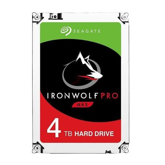 SEAGATE Ironwolf PRO Enterprise NAS HDD 4TB 7200rpm 6Gb/s SATA 256MB cache 3.5inch 24x7 for NAS and RAID Rackmount systems BLK