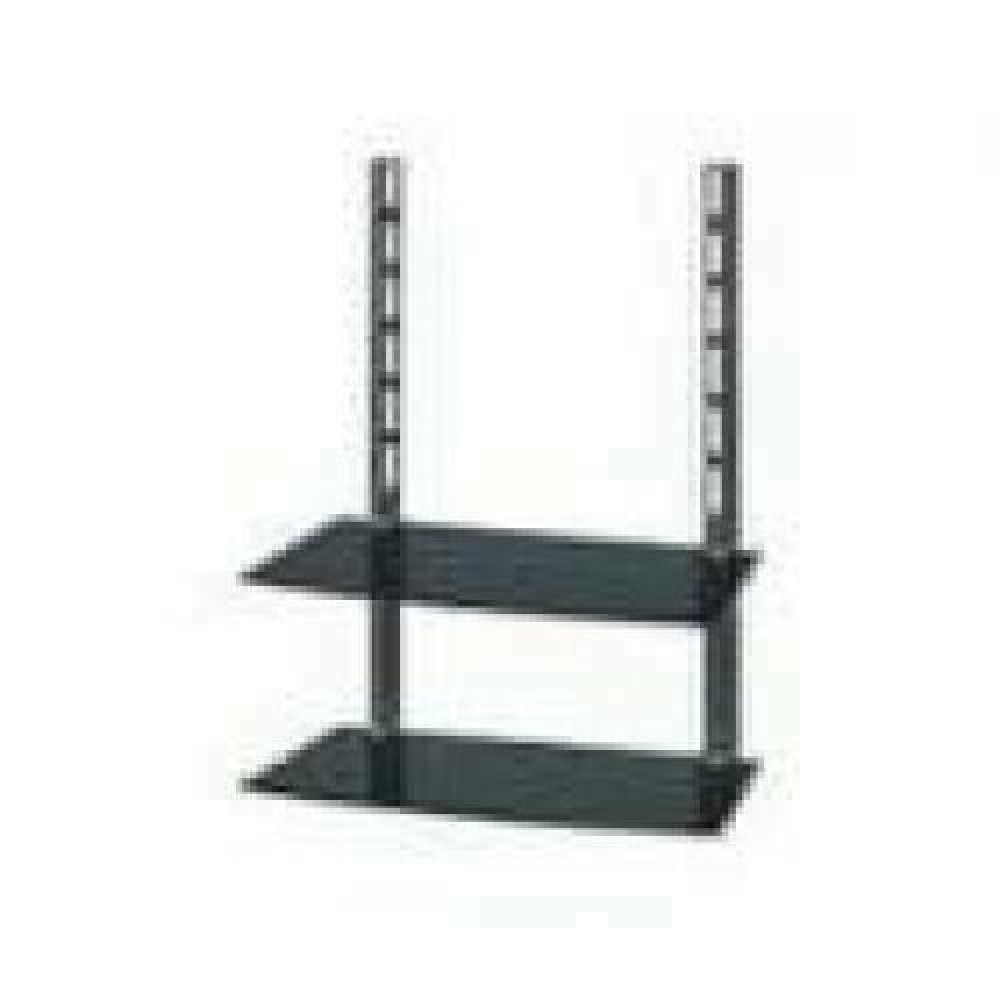 ART STO D-53 Shelf D-53 double 15Kg for DVD/TUNER black