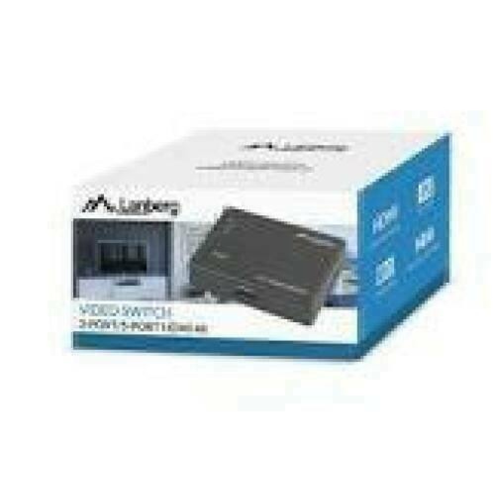 LANBERG switch video 3-port HDMI black + micro USB port
