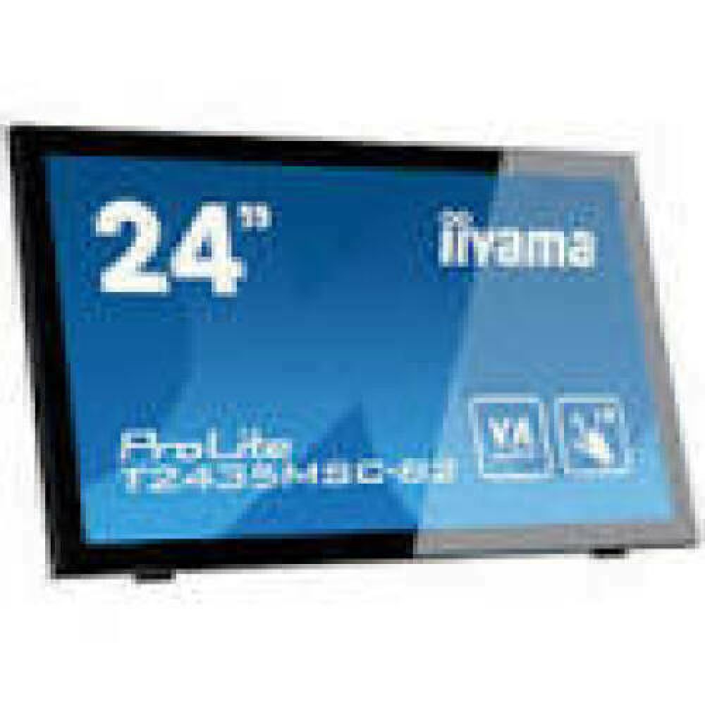IIYAMA T2435MSC-B2 59,8cm 23,6Zoll 10 Punkt Multitouch kapazitiv 1920x1080 250cd/m  DVI-D HDMI DisplayPort Lautsprecher