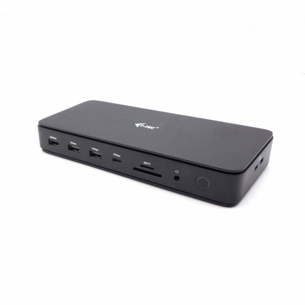 I-TEC Thunderbolt 4 2x Display Dock Generation 3 7x USB + thereof 1x TB4 2.5GLAN PD 92W 1m TB4 Cable SD/TF cardreader 3.5 mm Audio