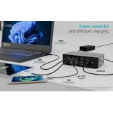 I-TEC Thunderbolt 5 Quattro Display DS 2xTB5 2xHDMI 1x2.5GLAN 1xAudio/Mic 1xUSB-C Gen2 4xUSB-A Gen2 SD+TF Cardreader PD 140W KL