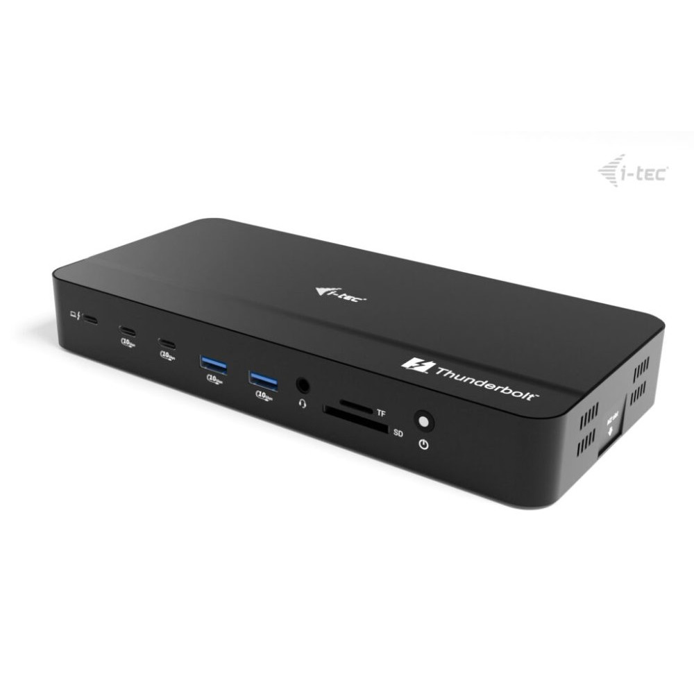 I-TEC TB5 Triple DisplayDS 2xTB5 1xDP 1x2.5GLAN 1xM.2 slot 1xAudio/Mic 2xUSB-C Gen2 2xUSB-A Gen2 2xUSB 2.0 SD+TF Cardreader PD 140W