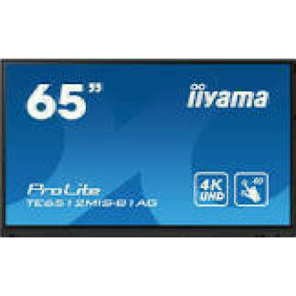 IIYAMA TE6512MIS-B1AG 65inch iiWare10 Android 11 40-Points PureTouch IR with zero bonding 3840x2160 UHD IPS panel