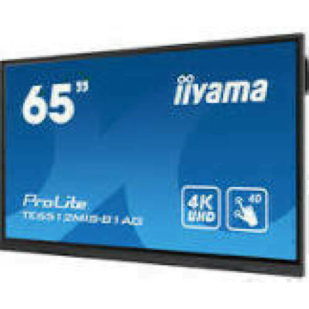 IIYAMA TE6512MIS-B1AG X 65inch Touchpanel 4K IPS 400cd 40touch points IR VGA HDMIx3 USB-Cx1 spakers 2x16W