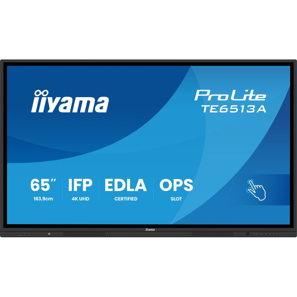 IIYAMA TE6513A-B2AG 65inch iiWare21E EDLA -Google-GMS-apps Android 14 16 summer 2026 Octa-core SOC 8/128GB 40-Points PureTouch IR+