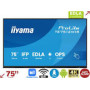 IIYAMA TE7512MIS-B4AG 75inch iiWare13E Android 14 EDLA/non-EDLA 8/128GB 40-Points PureTouch IR with Zero Gap