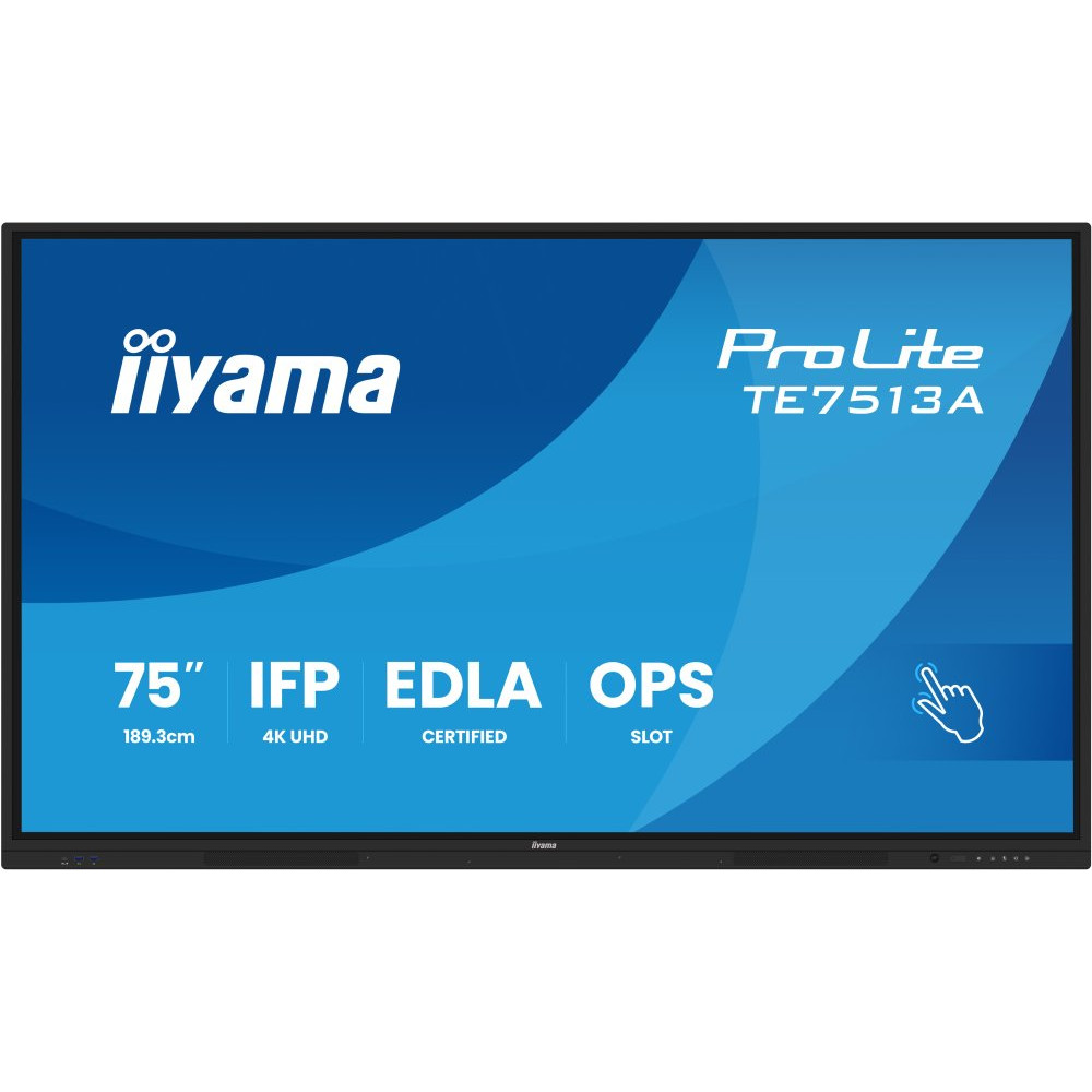 IIYAMA 75inch iiWare21E EDLA -Google-GMS-apps Android 14 16 summer 2026 Octa-core SOC 6/128GB 40-Points PureTouch IR+