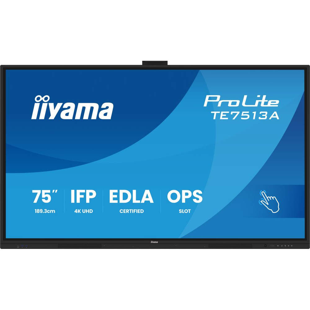 IIYAMA 75inch iiWare21E EDLA -Google-GMS-apps Android 14 16 summer 2026 Octa-core SOC 6/128GB 40-Points PureTouch IR+