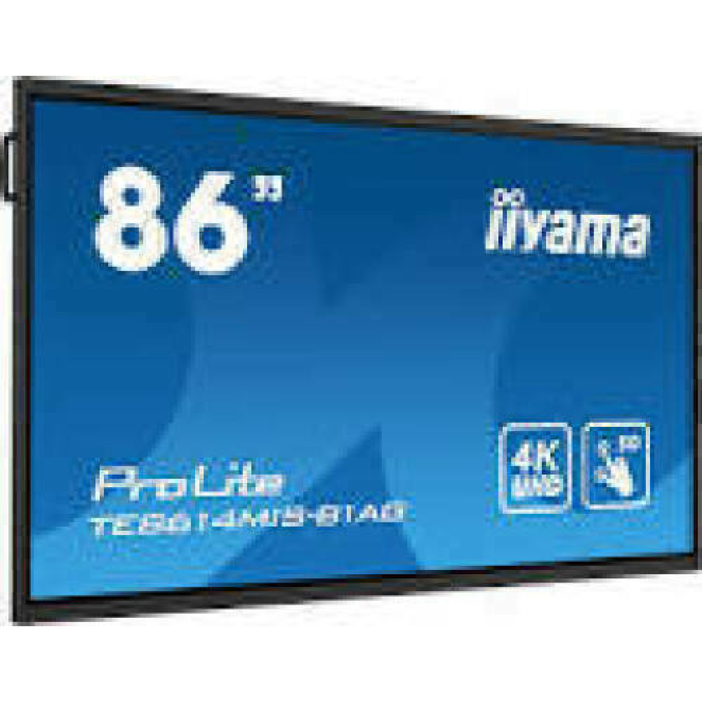 IIYAMA TE8614MIS-B1AG X 87inch Touchpanel 4K VA 435cd 50touch points IR VGA HDMIx4 DPx1 USB-Cx2 spakers 2x18W