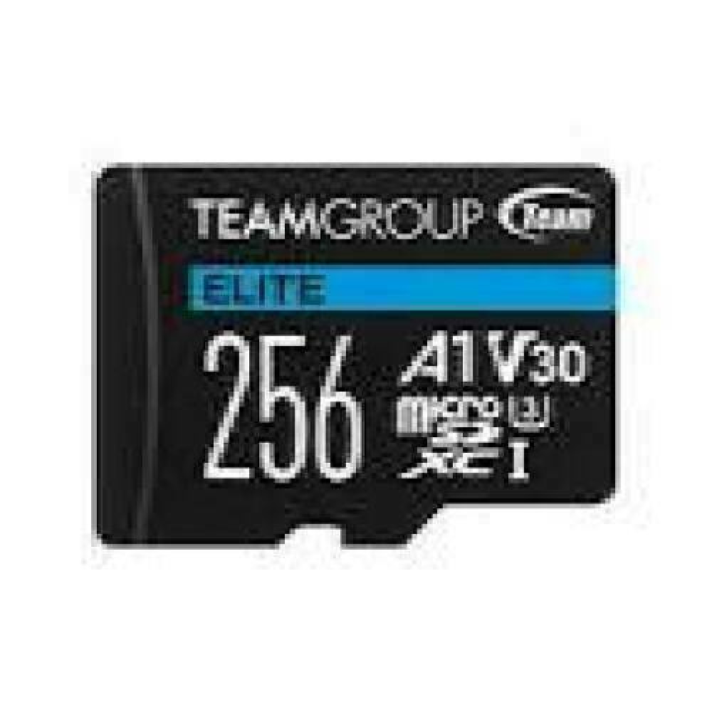 TEAMGROUP Memory Card Micro SDXC 256GB Elite A1 V30 + Adapter