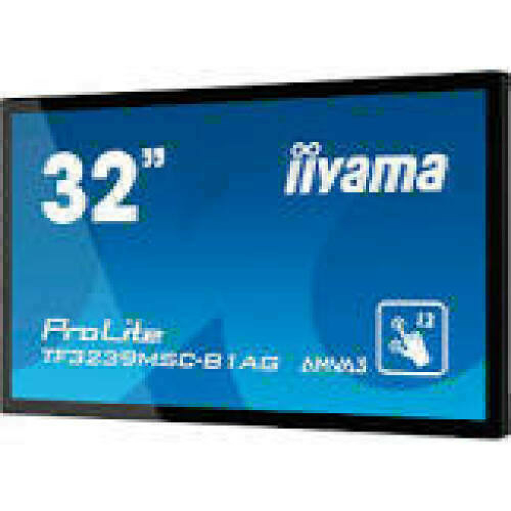 IIYAMA TF3239MSC-B1AG 32inch PCAP Anti-glare Bezel Free 12-Points Touch Screen 1920x1080 AMVA3 panel 24/7 2xHDMI DP VGA