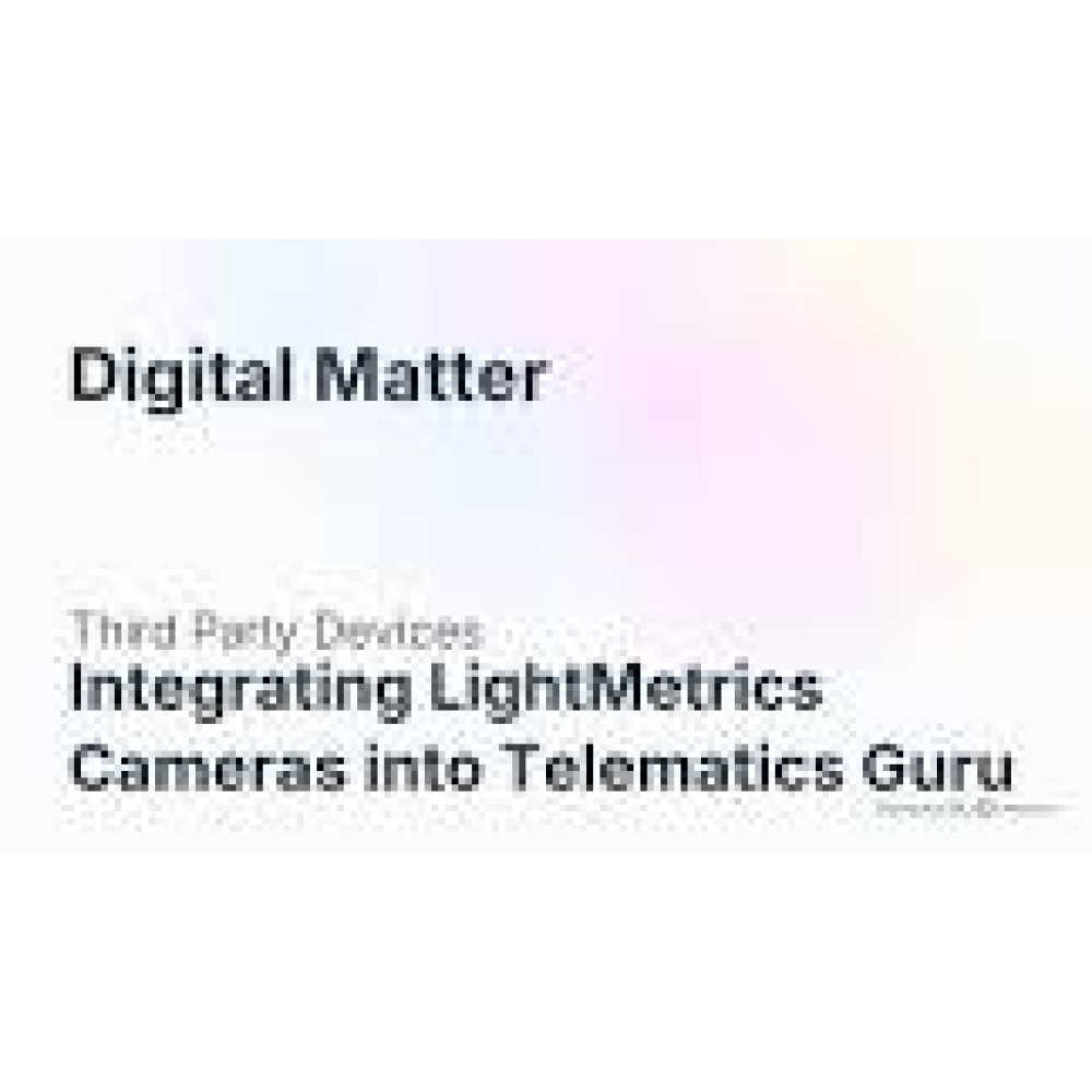 DIGITAL MATTER Telematics Guru Camera