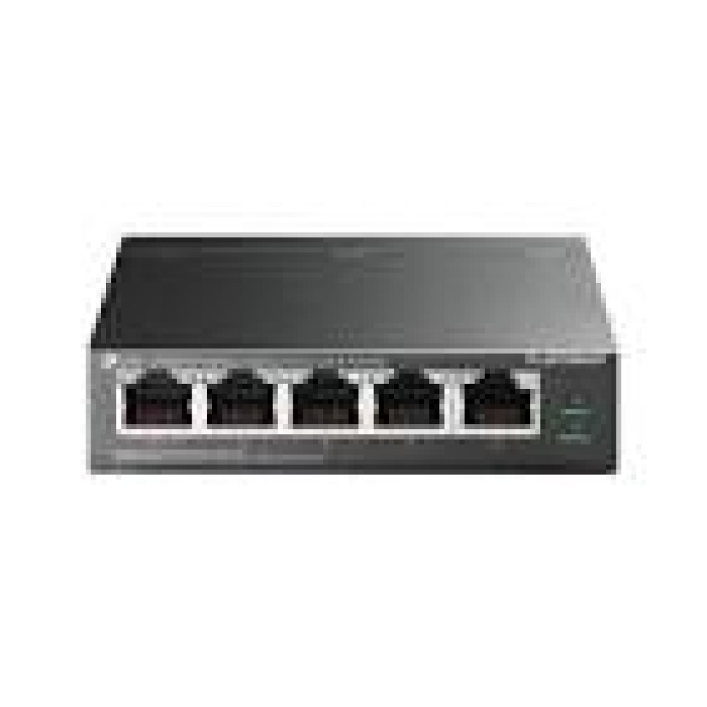 TP-LINK TL-SF1005LP 5-Port 10/100 Mbps Desktop Steel Case Switch with 4-Port PoE 41W PoE budget