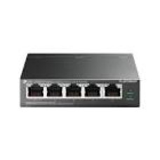 TP-LINK TL-SF1005LP 5-Port 10/100 Mbps Desktop Steel Case Switch with 4-Port PoE 41W PoE budget