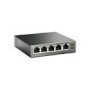 TP-LINK 5-Port Gigabit Desktop Switch with 4-Port PoE 5 Gigabit RJ45 ports including 4 PoE ports 56W PoE Power supply steel case