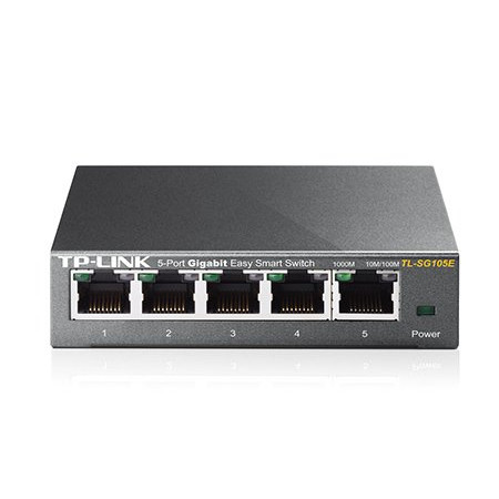 TP-LINK 5-Port Gigabit Desktop Easy Smart Switch 10/100/1000Mbps RJ45 ports MTU/Port/Tag-based VLAN QoS IGMP Snooping