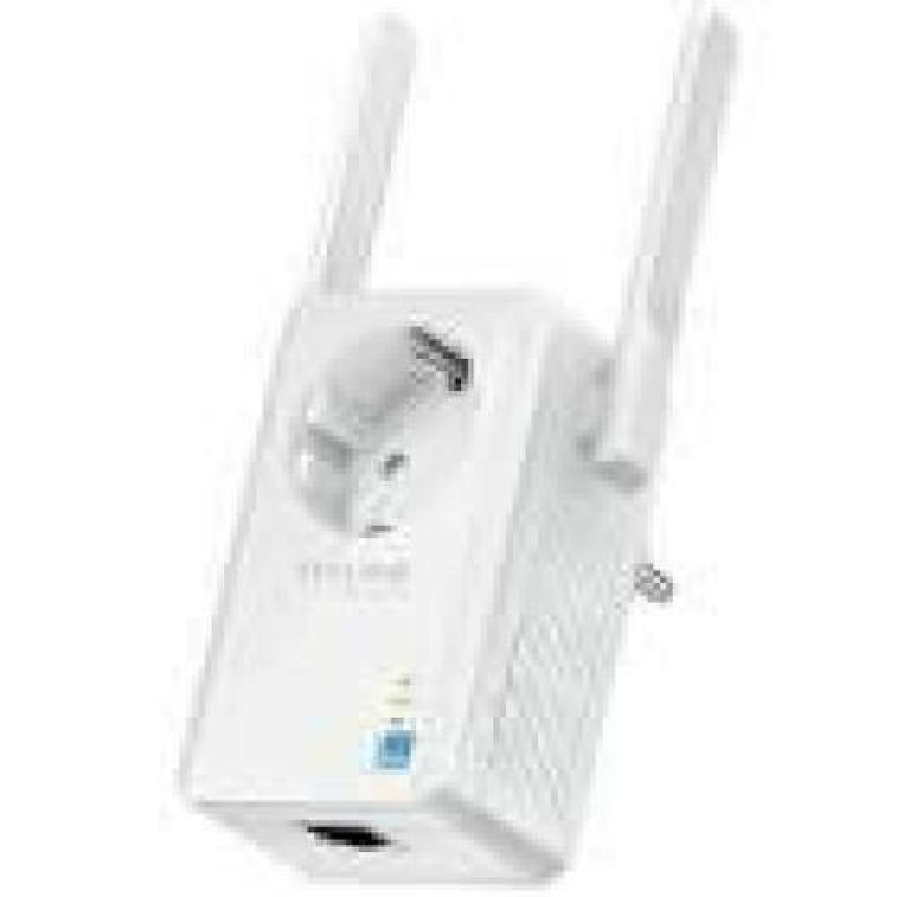 TP-LINK 300Mbps WLAN-N Wall Plugged Range Extender with Pass Through Atheros 2T2R 2.4GHz 802.11n/g/b Power on/off Repeater Button