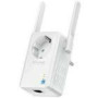 TP-LINK 300Mbps WLAN-N Wall Plugged Range Extender with Pass Through Atheros 2T2R 2.4GHz 802.11n/g/b Power on/off Repeater Button