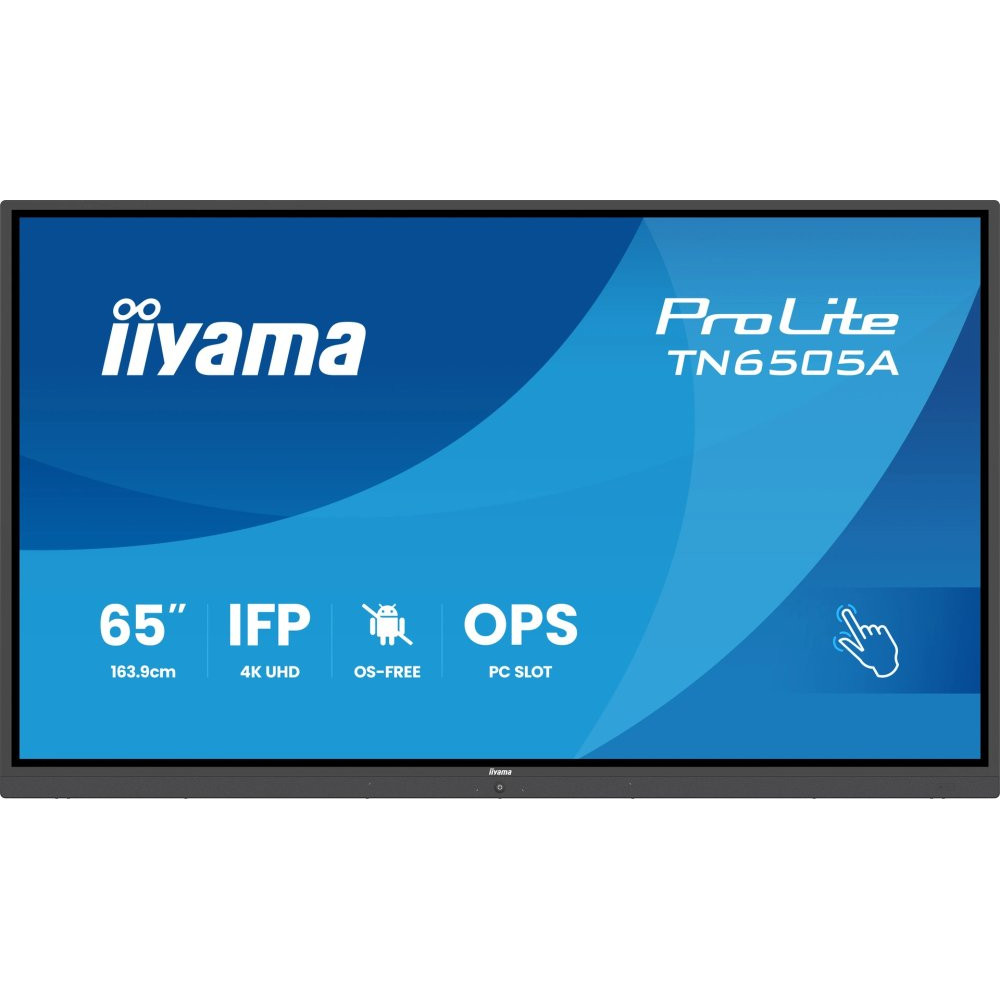 IIYAMA TN6505A-B1AG 65inch IFP OS-free 40-Points DeepContrast IR+ with Zero Gap - Air bonding Anti-glare and Bacteria coating