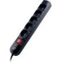 TRACER TRALIS30406 Surge Protector PowerGuard 1.8m Black 5 sockets