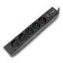 TRACER PowerGear 3.0 m Black 5 sockets power strip