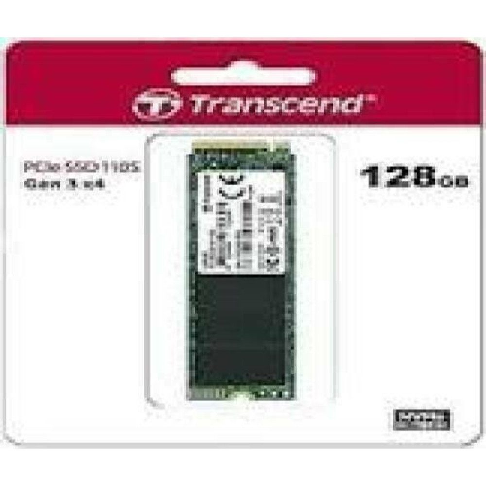 TRANSCEND 128GB PCIe Gen3 x4 NVMe PCIe Slot M.2 2280 SSD 3D NAND TLC