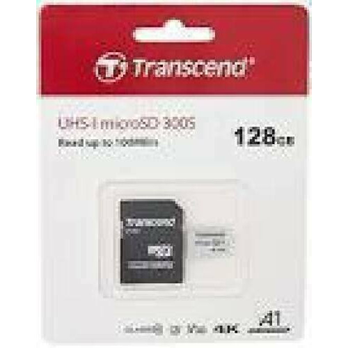 TRANSCEND 128GB U3 V30 A1 microSDXC Class10 with Adapter read up to 95MBs 45MB