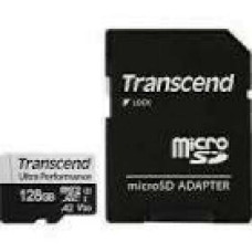 TRANSCEND 128GB microSD w/ adapter UHS-I U3 A2