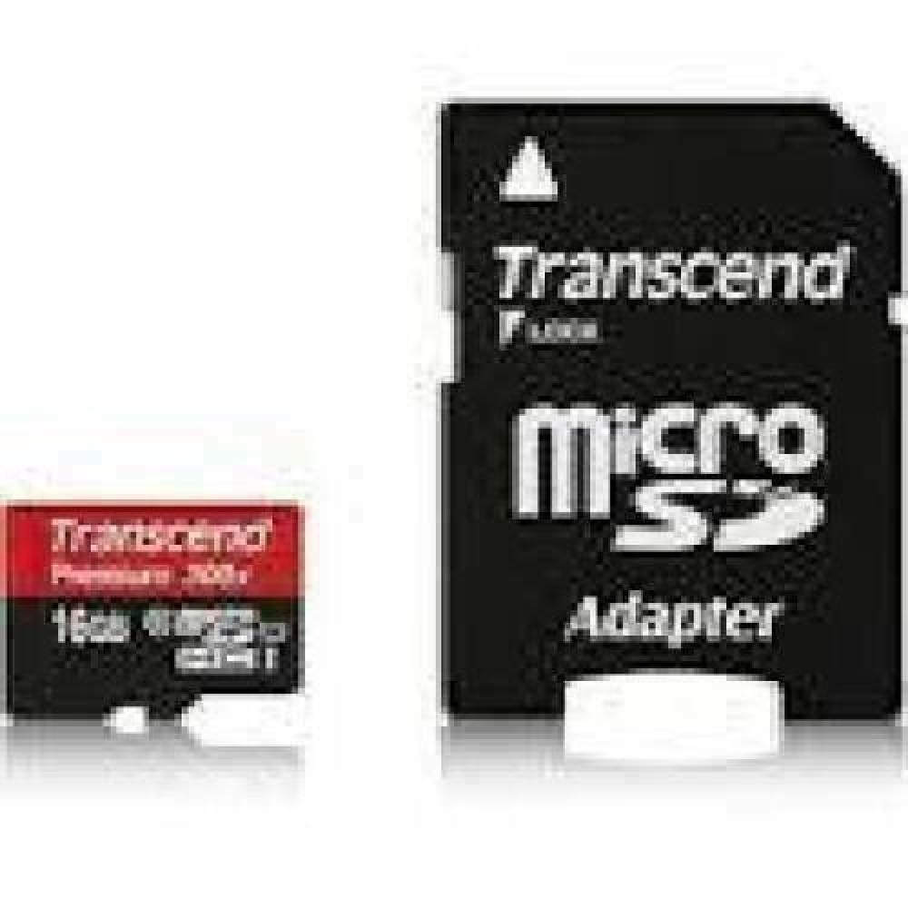 TRANSCEND 16GB UHS-I U1 microSD with adapter SD