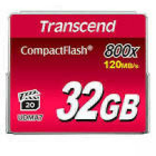 TRANSCEND Premium CompactFlash 32GB Card R120MB/s VGP 20 MLC