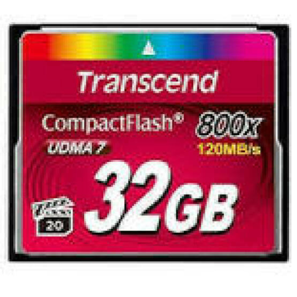TRANSCEND Premium CompactFlash 32GB Card R120MB/s VGP 20 MLC