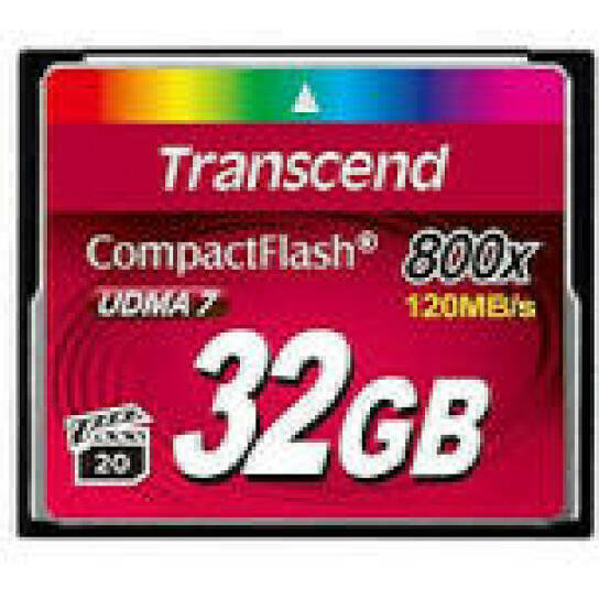 TRANSCEND Premium CompactFlash 32GB Card R120MB/s VGP 20 MLC