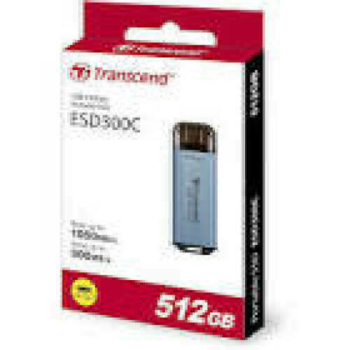 TRANSCEND ESD300C 512GB External SSD USB 10Gbps Type C