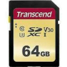 TRANSCEND 64GB microSDXC I Class 10 U3 V30 MLC with Adapter