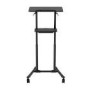 GEMBIRD Mobile laptop desk with caster wheels black