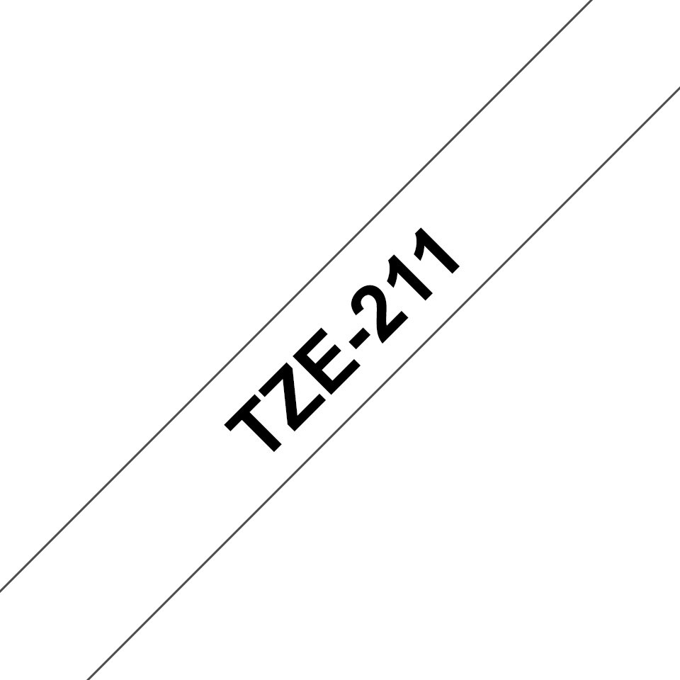BROTHER P-Touch TZE-211 black on white 6mm