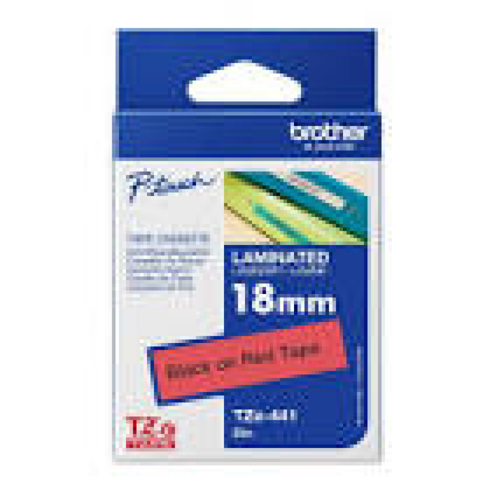 BROTHER P-Touch TZE-441 black on red 18mm